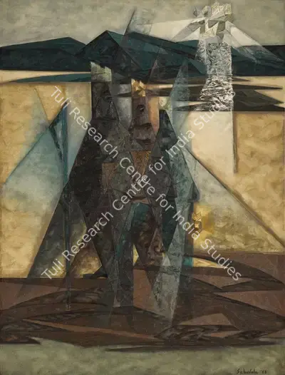 Sabavala, Jehangir (Artist). The Journey of the Magi. Oil on canvas, 1963 | Painting | EconomicsArt | 00869584