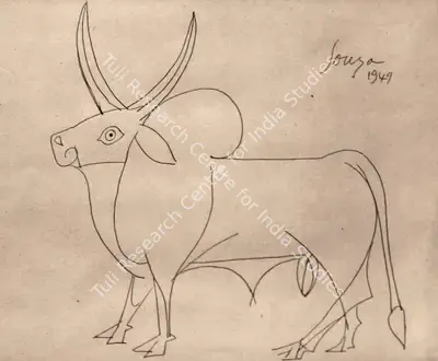 F.N. Souza (Artist), Untitled, 1949, Drawing