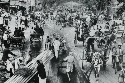 Raghu Rai (Photographer), Chawri Bazar Traffic, Delhi, 1966, Contemporary Photograph