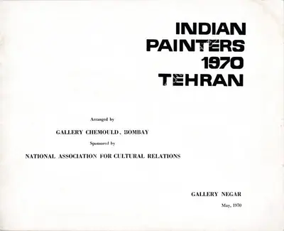 Gallery Chemould (Organiser), Indian Painters, 1970, Group Exhibition Catalogue