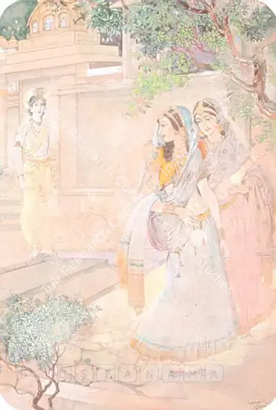 P.C. Chakravorty (Artist), The Jilted Lover, 1934, Painting