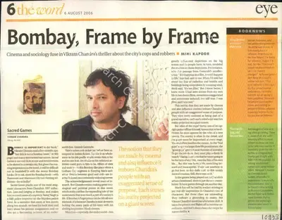Mini Kapoor (Reporter), Bombay, Frame By Frame, 2006, Newspaper Clipping