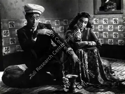 V. Ratra (Cinematographer), Funtoosh, 1956, Photographic Still
