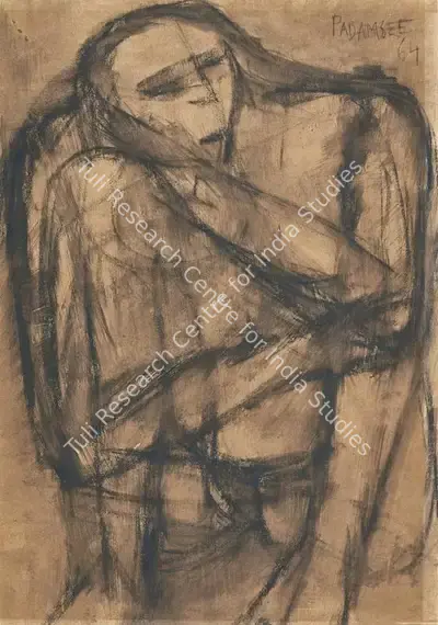 Akbar Padamsee (Artist), Seated Figure, 1964, Painting