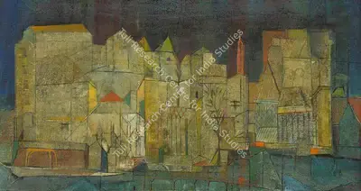 S.K. Bakre (Artist), Venetian Cityscape, 1964, Painting