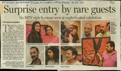 Surprise Entry by Rare Guests, 2006, Newspaper Clipping