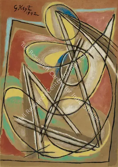 George Keyt (Artist), Untitled (Nude), 1942, Painting