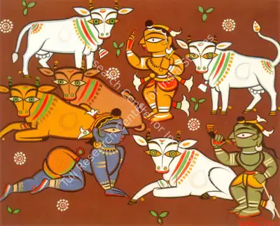 Roy, Jamini (Artist). Untitled, n.d. | Painting, So.NeY/16.09.99