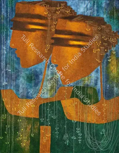 Bharti Prajapati (Artist), Durga - 3, 2013, Painting