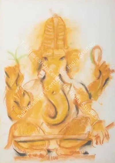 Thota Tharani (Artist), Ganesha, Painting