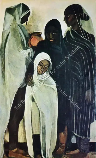 Amrita Sher-Gil (Artist), Hill Women, 1935, Painting