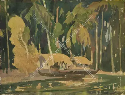 K.C.S. Paniker (Artist), Untitled, 1946, Painting