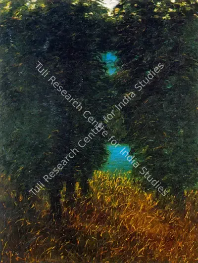 Madhoor Kapoor (Artist), Nuns at Mandu, 1998, Painting