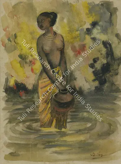 Sailoz Mookherjea (Artist), Untitled, 1940, Painting
