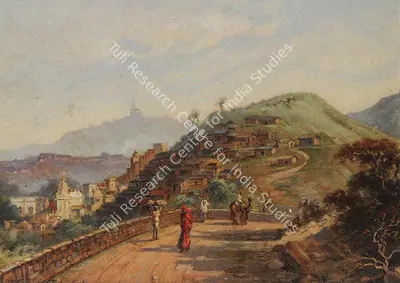 S.G. Thakur Singh (Artist), Back Approach to Udaipur, 1933, Painting