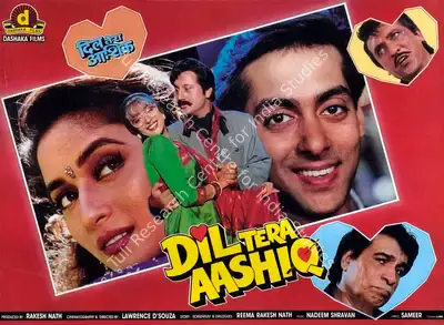 Rakesh Nath (Producer), Dil Tera Aashiq, 1993, Lobby Card