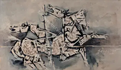 M.F. Husain (Artist), Untitled, 1970, Painting