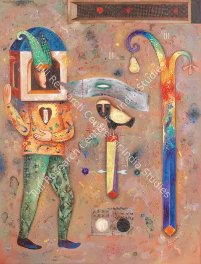 Baiju Parthan (Artist), The Jestor, 1996, Painting