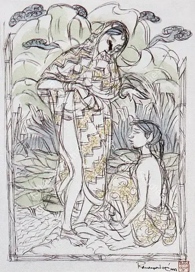A. Ramachandran (Artist), Untitled, 2002, Painting