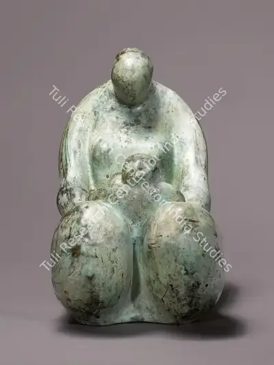 Prodosh Dasgupta (Artist), Cradle, 1950, Sculpture