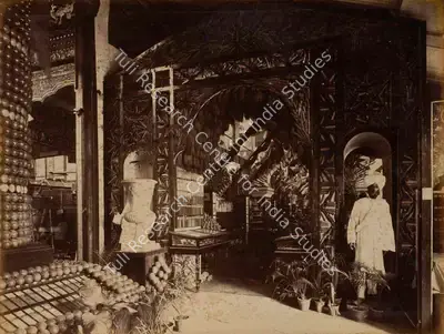 Shew Shankar Narayan (Photographer), The Mucca or Indian Corn Gateway - Entrance to the Economic Court, 1883, Antiquarian Photograph