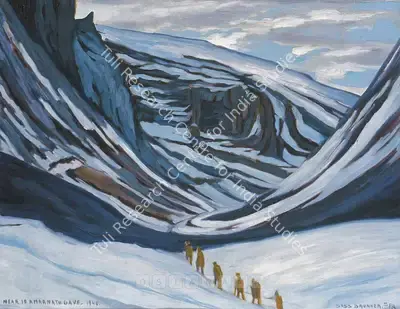Sass Elizabeth Brunner (Artist), Near To Amarnath Cave, 1940, Painting