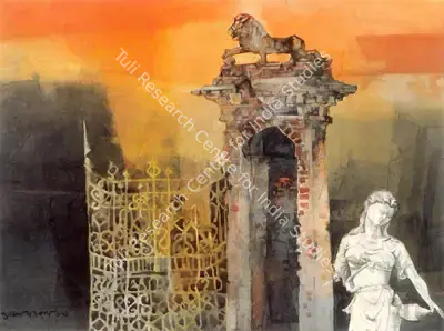 Ray, Shyamal Dutta (Artist). Untitled, n.d. | Painting, Ch.Lon/04.06.97