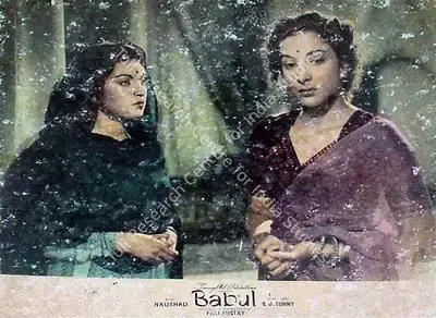 Fali Mistry (Cinematographer), Babul, 1950, Lobby Card