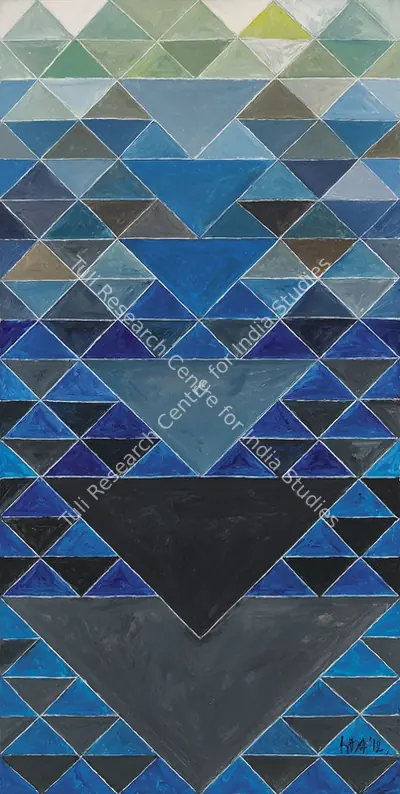 S.H. Raza (Artist), Prakriti Purush, 2012, Painting