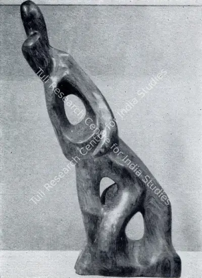 Raja Ram (Artist), Lovers, 1958, Sculpture