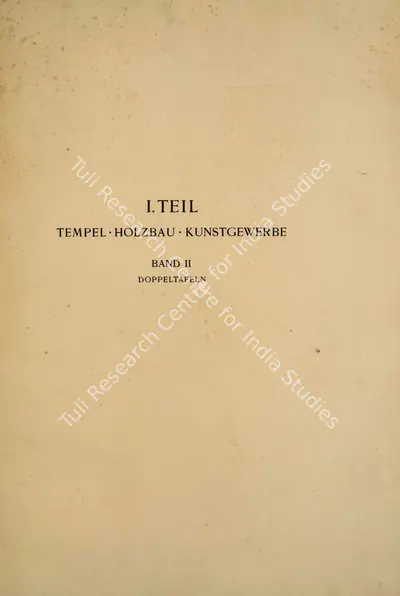Emanuel La Roche (Author), Indische Baukunst, 1922, Authored Antiquarian Book