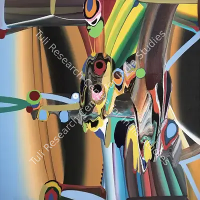 Bose Krishnamachari (Artist), Ghost, Stretched Bodies, Painting