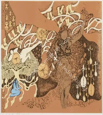 Seema Kohli (Artist), Yogini, 2014, Graphic Art