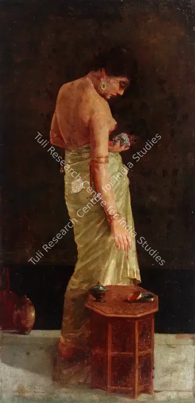 Mazumdar, Hemendranath (Artist). Shilpi, n.d. | Painting, Ch.NeY/21.03.07