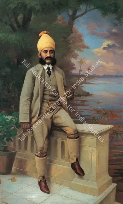 Raja Ravi Varma (Artist), Portrait of the Nizam of Hyderabad: Mr. Mehbood Ali Khan - Asaf Jah VI, 1902, Painting