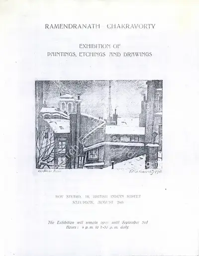 Ramendranath Chakravorty (Artist), Ramendranath Chakravorty, Solo Exhibition Catalogue