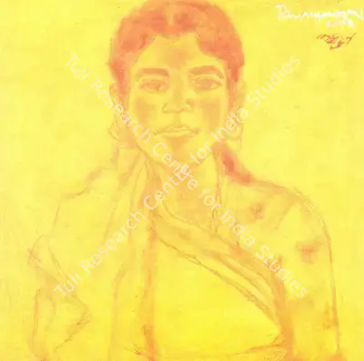A. Ramachandran (Artist), Portrait of 'Kasni', Pai Village, 2000, Painting