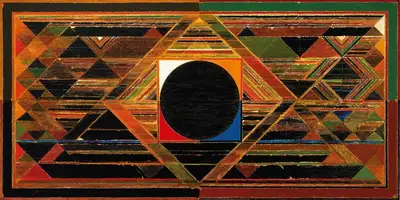 S.H. Raza (Artist), Gestation, 1989, Painting