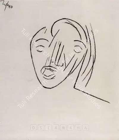 Tyeb Mehta (Artist), Untitled, 1984, Drawing