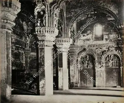 Edmund David Lyon (Photographer), The Council Chamber, Tanjore Palace, Antiquarian Photograph