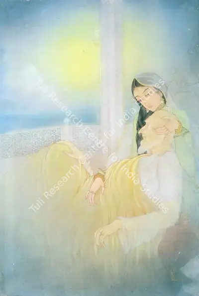 M.A.R. Chughtai (Artist), The Last Days of Shah Jehan, Painting