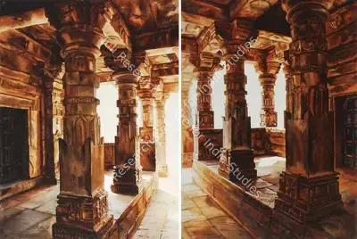 Charan Sharma (Artist), Timeless Interior, 2000, Painting