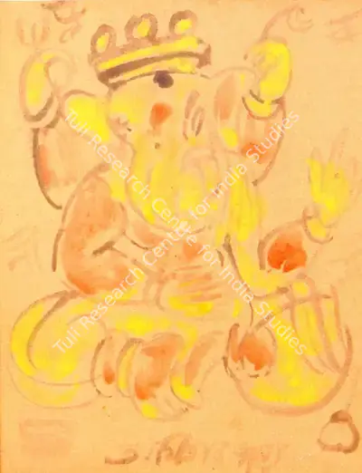 Abanindranath Tagore (Artist), Ganesha, Painting