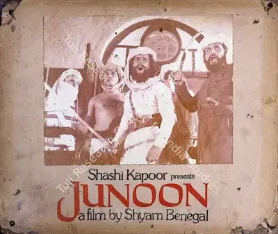 Govind Nihalani (Cinematographer), Junoon, 1979, Photographic Still Mounted on Lobby Card