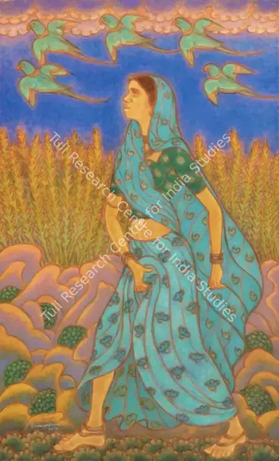 Ramachandran, A. (Artist). Arrival of Rain Clouds, 2013 | Painting, Sa.Del/14.09.24, 2024 · Saffronart