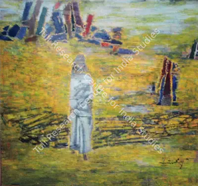 A.P. Santhanaraj (Artist), Serene, Painting