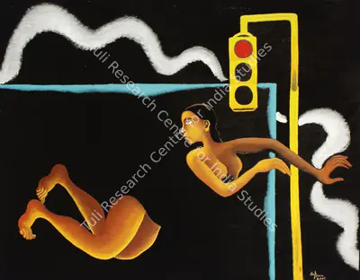 Arpana Caur (Artist), Floating Woman, 2005, Painting