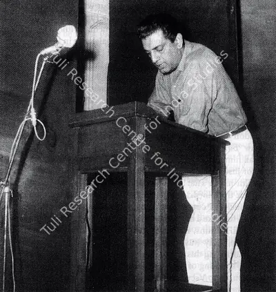 Unknown (Photographer). Ray at the inauguration of Calcutta Film Society. 1947 | Contemporary Photograph | CinemaEducation | 00724392