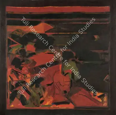 Raza, S.H. (Artist). Untitled (Matheran). Acrylic on canvas, 1976 | Painting | FineArts | 00645636