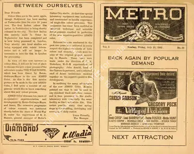 Tay Garnett (Director), The Valley of Decision, 1945, Handbill